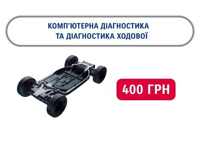 Комп'ютерна діагностика + діагностика ходової